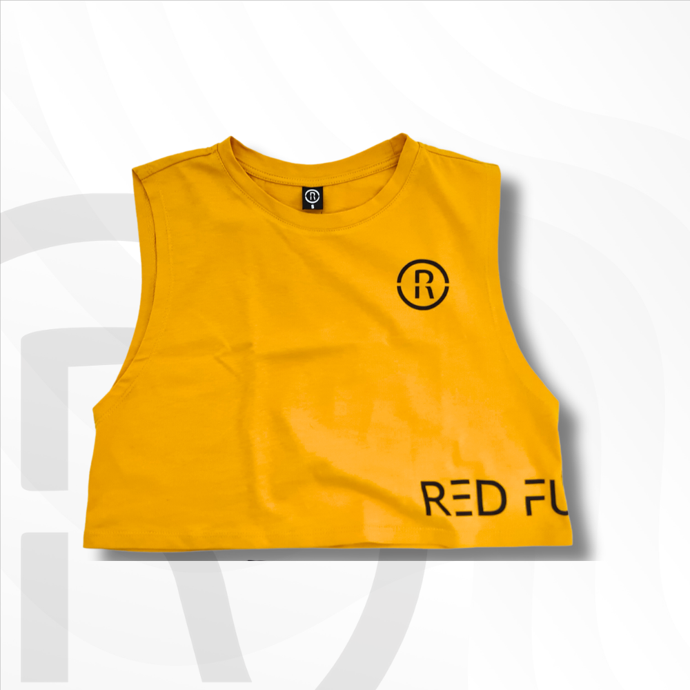 Tank Top Cropped Solidario 'Vínculo RED FUTURO' con diseño ajustable - Apoya al CAM 12