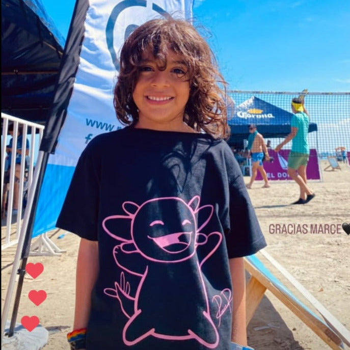 Playera de Ajolote Extraordinario RED FUTURO con diseño fit - Apoya a la Red de Apoyo Iker Conciencia